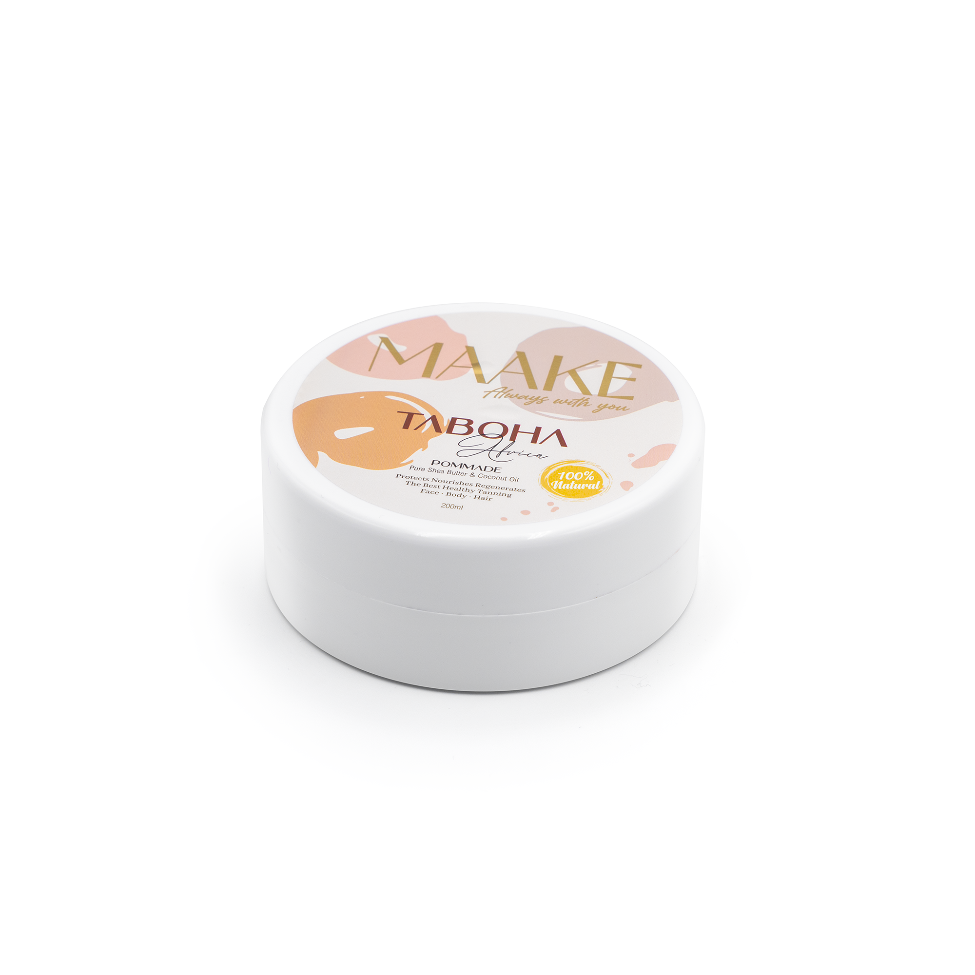 تابوها أفريقيا بوماد زبدة الشيا النقية مع زيت جوز الهند